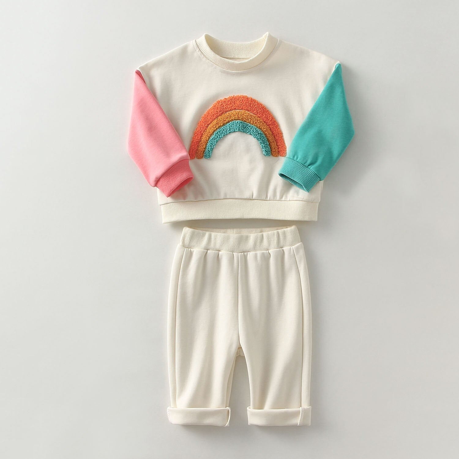 Baby Girl Sweatshirt + Pants Spring Clothes Set childrensterritory