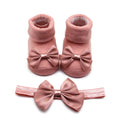 Baby Girls Bow-knot Headband + Princess Socks Set childrensterritory