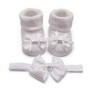 Baby Girls Bow-knot Headband + Princess Socks Set childrensterritory