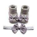 Baby Girls Bow-knot Headband + Princess Socks Set childrensterritory