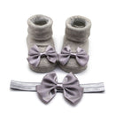 Baby Girls Bow-knot Headband + Princess Socks Set childrensterritory