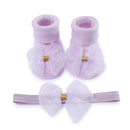 Baby Girls Bow-knot Headband + Princess Socks Set childrensterritory