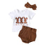 Baby Girls Easter Rabbit Print T-shirt & Shorts Set childrensterritory