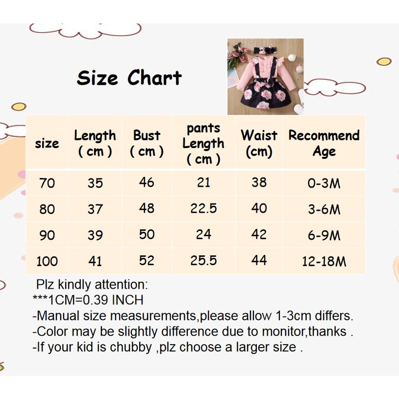 Baby Girls Pink Bodysuit &amp; Floral Suspender Skirt Set childrensterritory