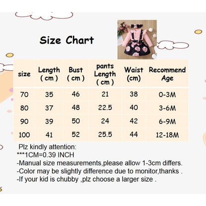 Baby Girls Pink Bodysuit &amp; Floral Suspender Skirt Set childrensterritory