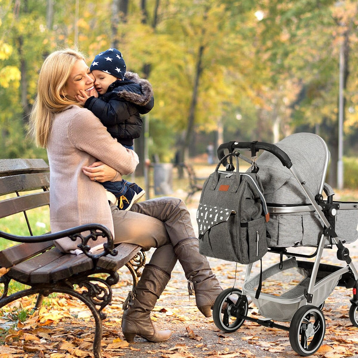 Baby Waterproof Diaper/Nappy Backpack w/USB Charging Port childrensterritory