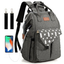 Baby Waterproof Diaper/Nappy Backpack w/USB Charging Port childrensterritory