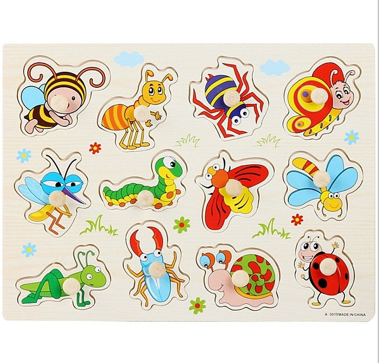 Baby/Kids Educational Wood Puzzles/Montessori Toys childrensterritory