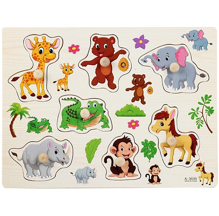 Baby/Kids Educational Wood Puzzles/Montessori Toys childrensterritory