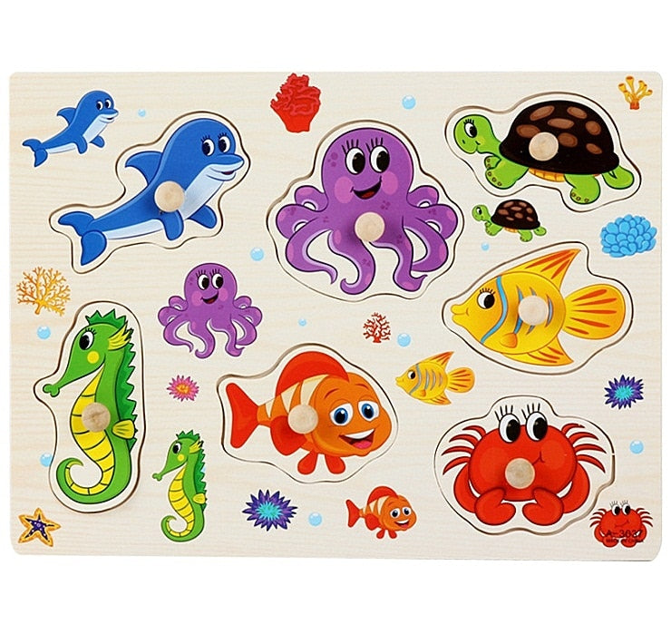 Baby/Kids Educational Wood Puzzles/Montessori Toys childrensterritory