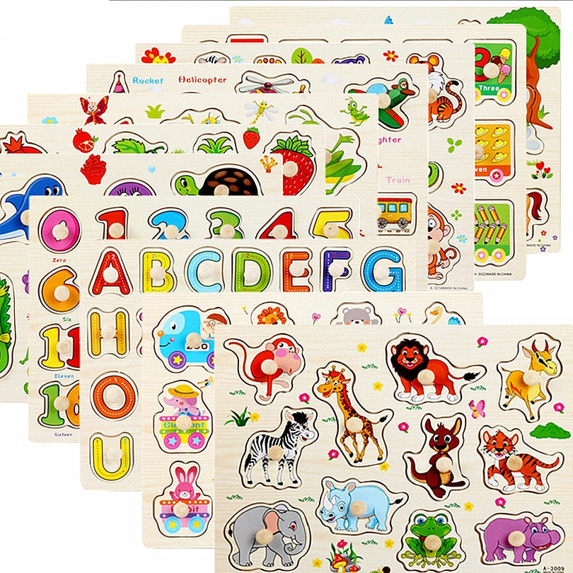 Baby/Kids Educational Wood Puzzles/Montessori Toys childrensterritory