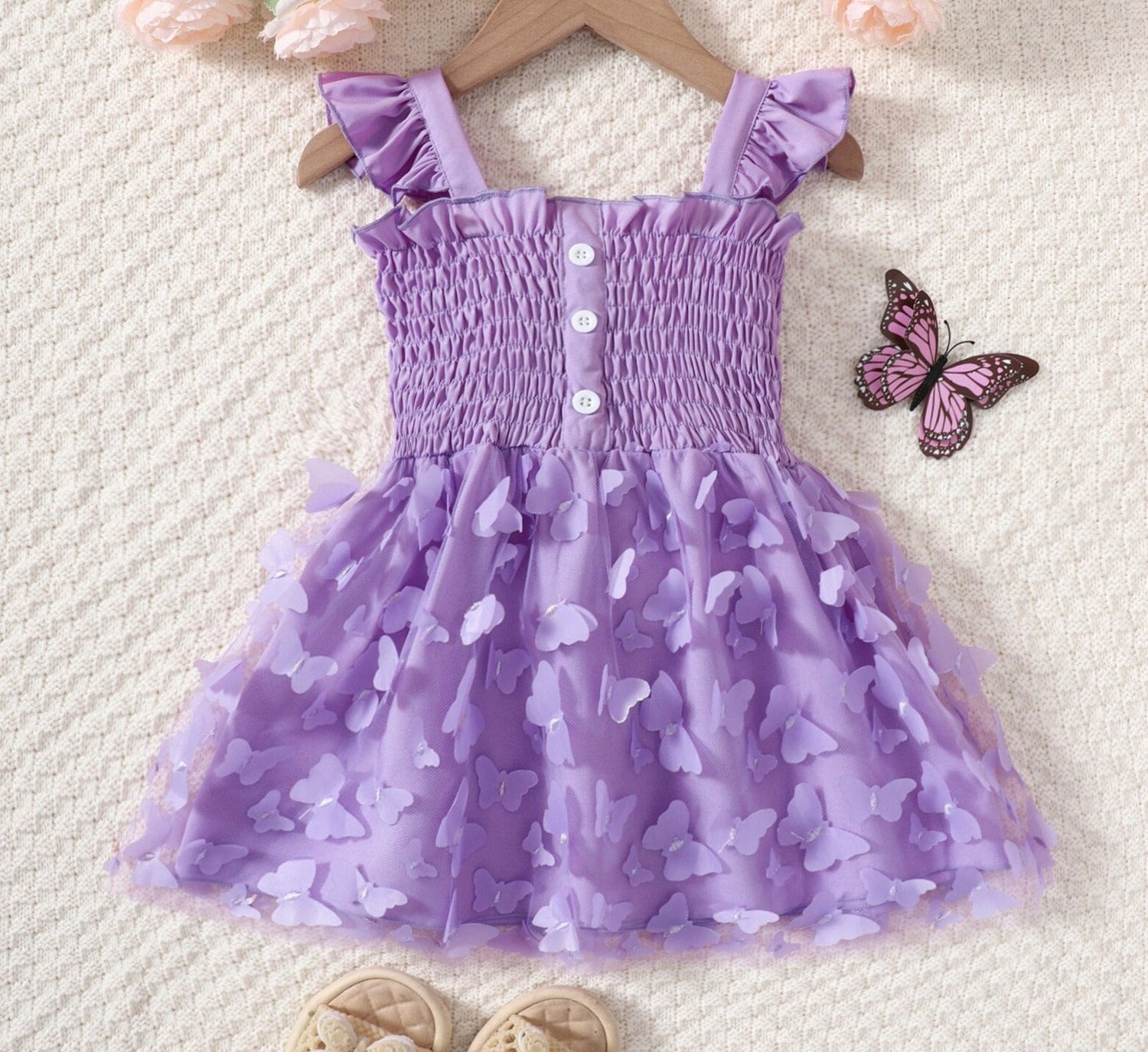 Baby/Kids Girls Butterfly Design Princess Party Dresses childrensterritory