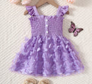 Baby/Kids Girls Butterfly Design Princess Party Dresses childrensterritory