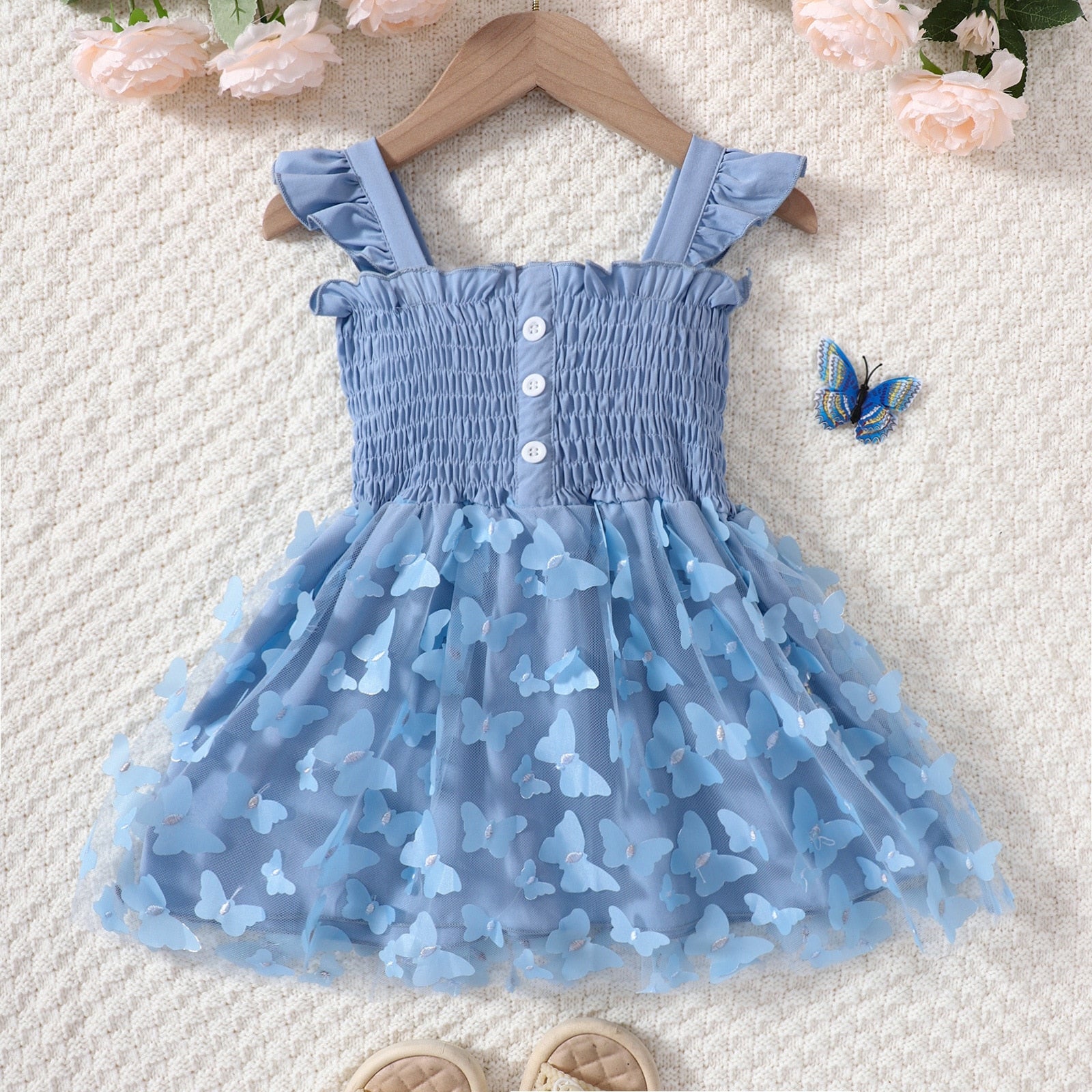 Baby/Kids Girls Butterfly Design Princess Party Dresses childrensterritory