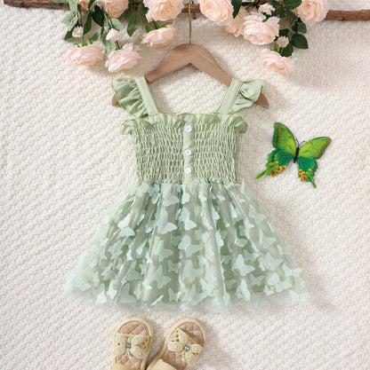 Baby/Kids Girls Butterfly Design Princess Party Dresses childrensterritory