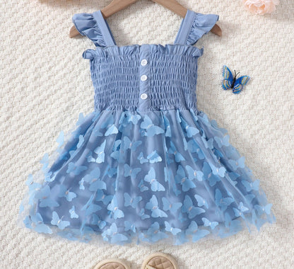 Baby/Kids Girls Butterfly Design Princess Party Dresses childrensterritory