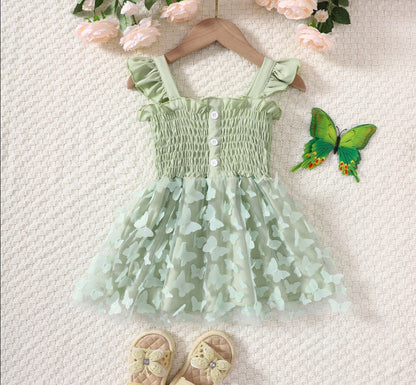 Baby/Kids Girls Butterfly Design Princess Party Dresses childrensterritory