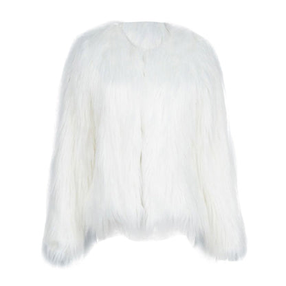 Baby/Kids Girls Fleece Fur Long Sleeve Warm Coat childrensterritory