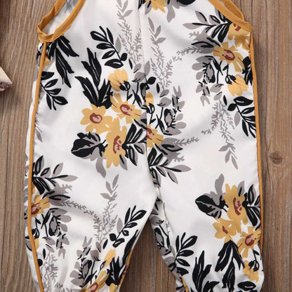 Baby/Kids Girls Floral Sleeveless Romper childrensterritory