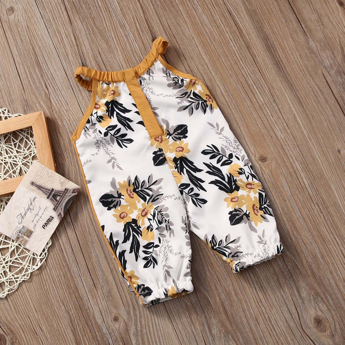 Baby/Kids Girls Floral Sleeveless Romper childrensterritory