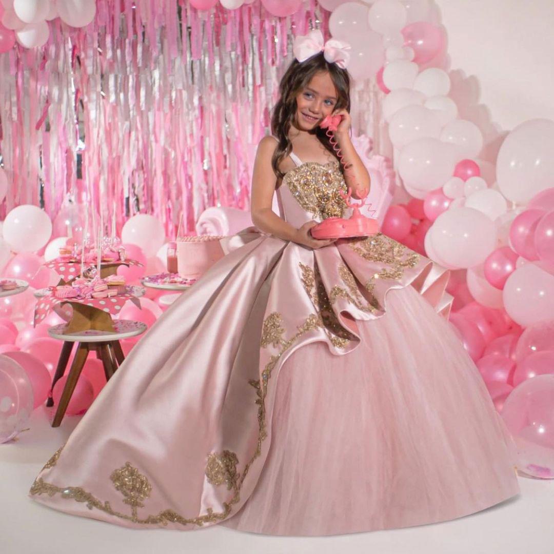 Baby/Kids Girls Luxury Laced First Communion Dresses childrensterritory