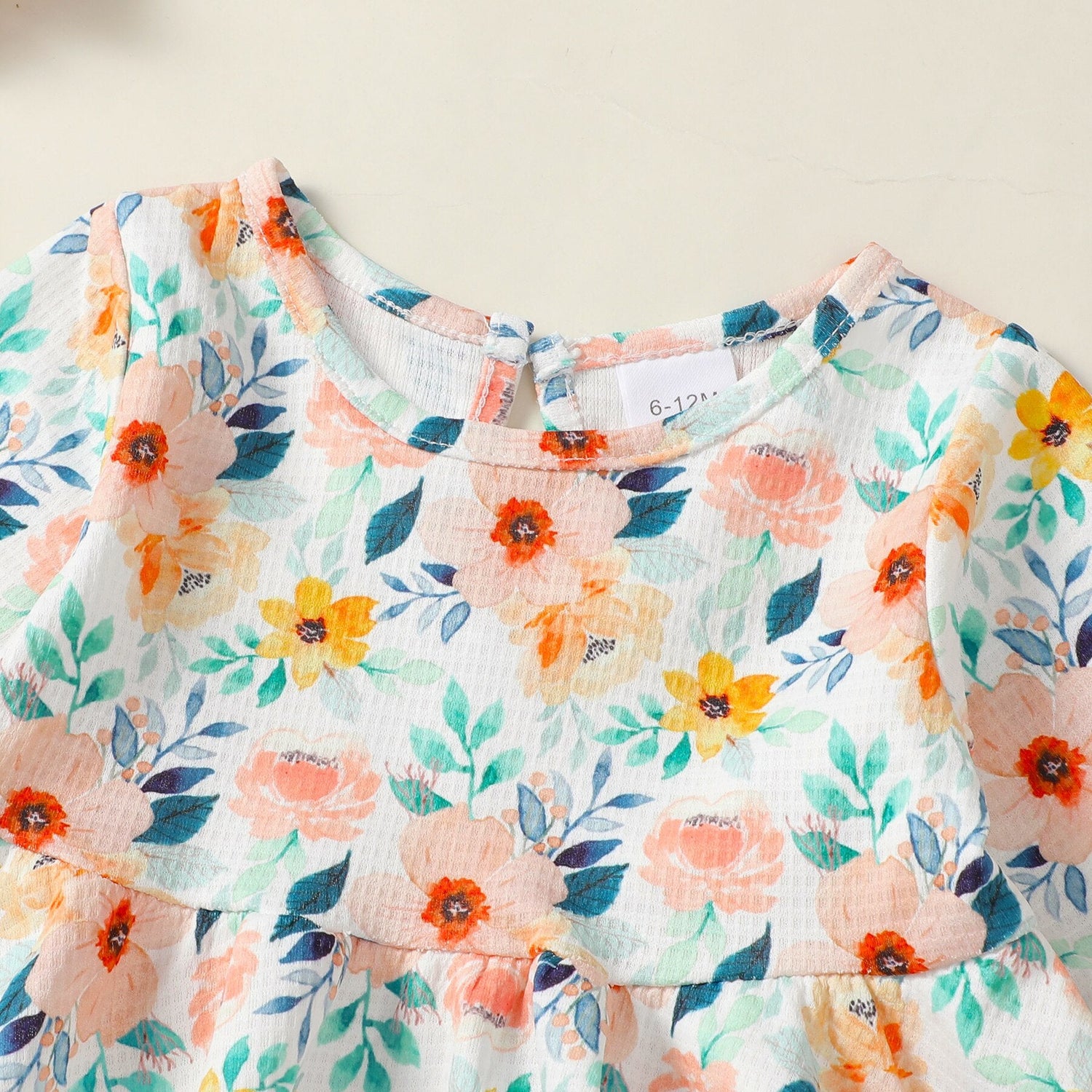 Baby/Kids Girls Ruffle Tops+Denim Pants 2pcs Set childrensterritory