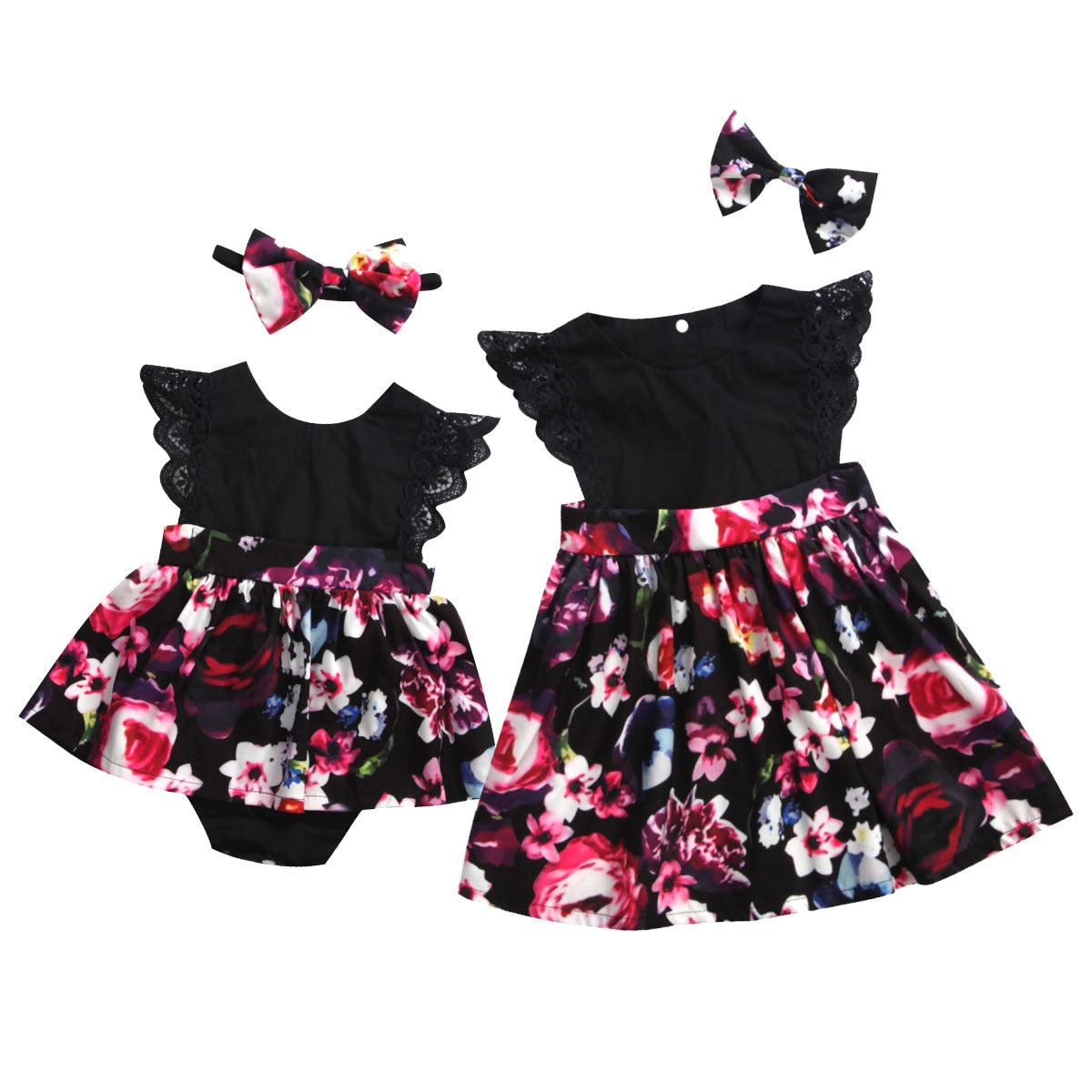 Baby/Kids Girls Sleeveless Tutu Floral Party Dress childrensterritory