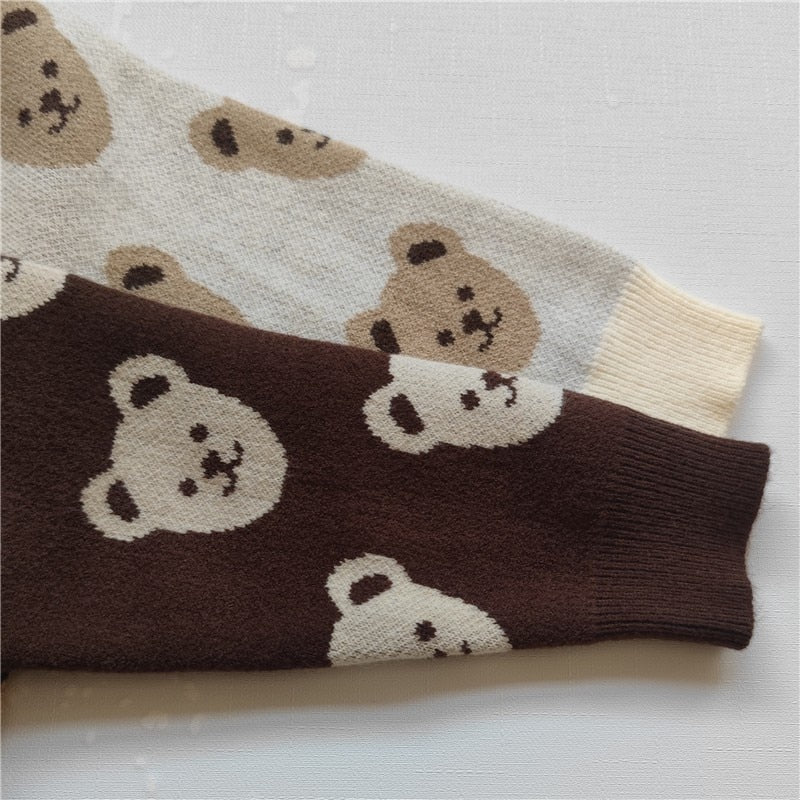 Baby/Kids Unisex Cartoon Bear Knitwear/Cardigan childrensterritory