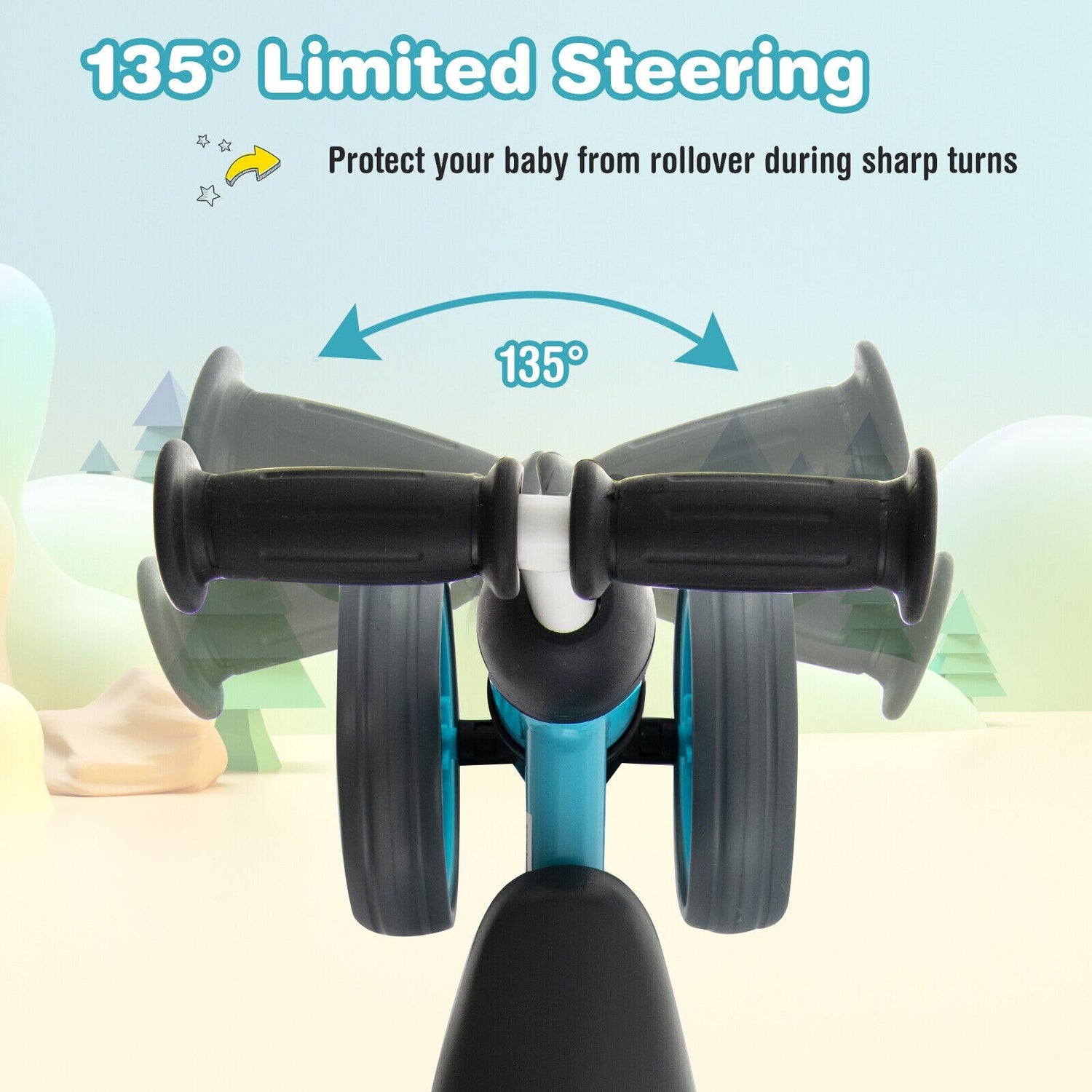 Baby/Toddler Balance Riding Bike w/ 4 Wheels childrensterritory
