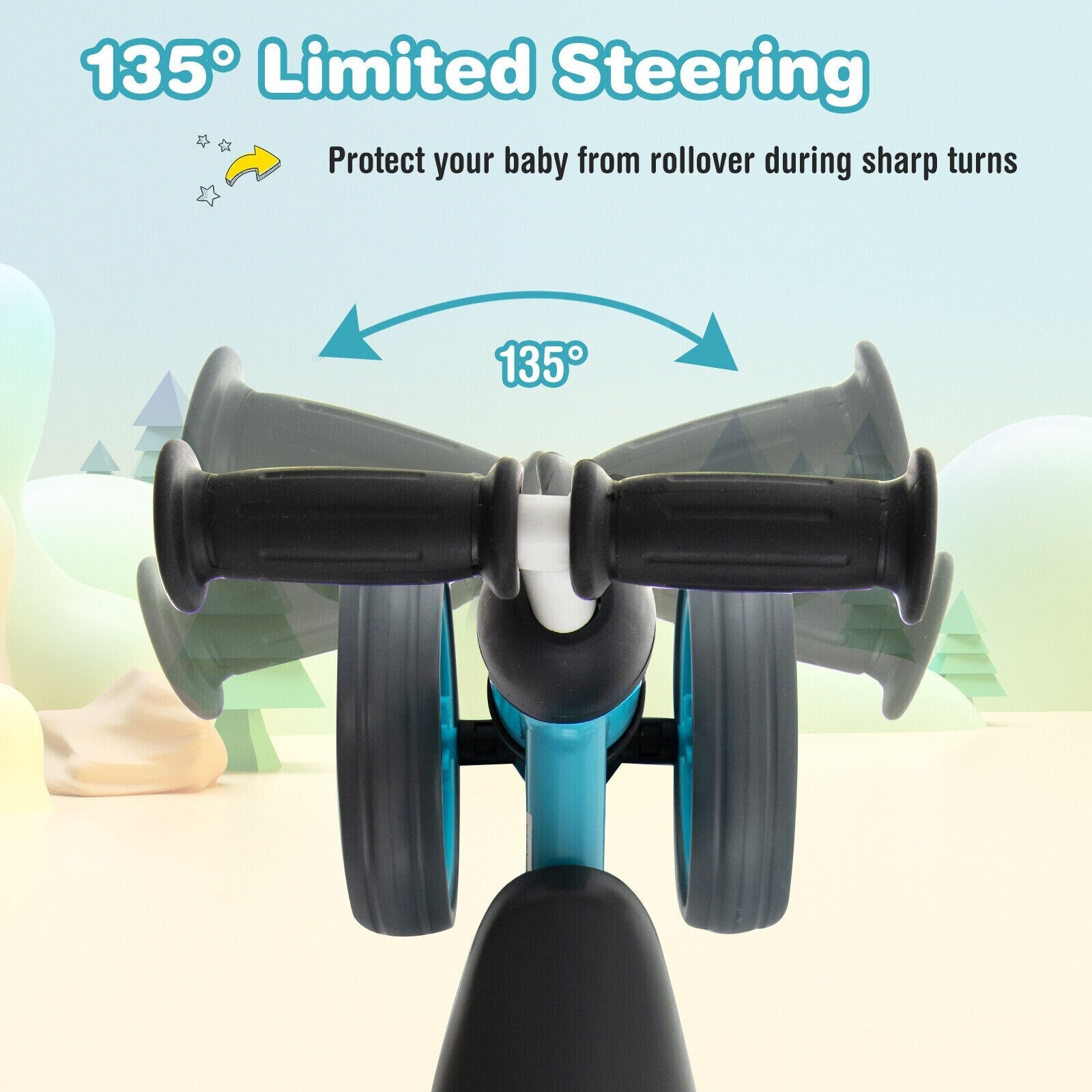 Baby/Toddler Balance Riding Bike w/ 4 Wheels childrensterritory
