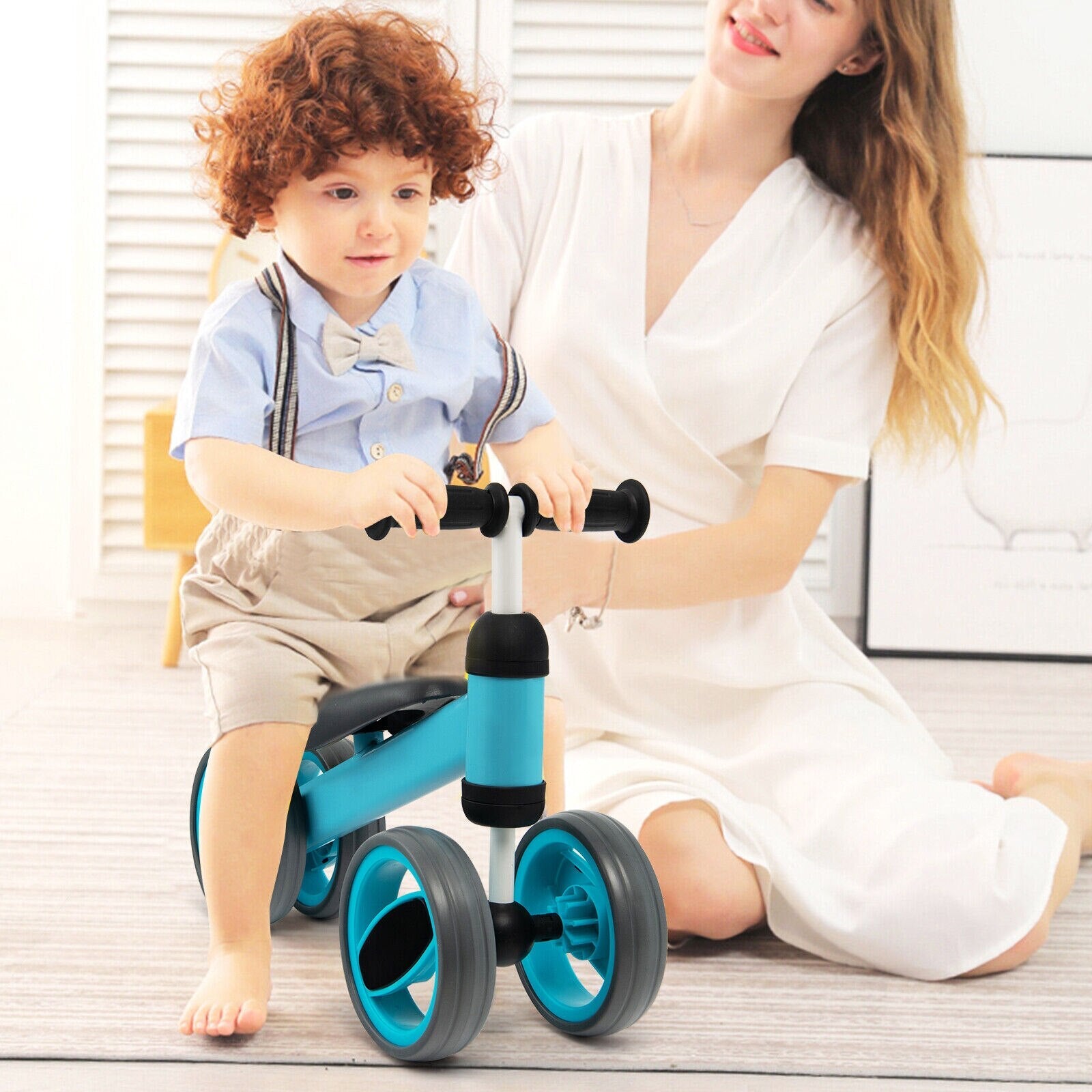 Baby/Toddler Balance Riding Bike w/ 4 Wheels childrensterritory