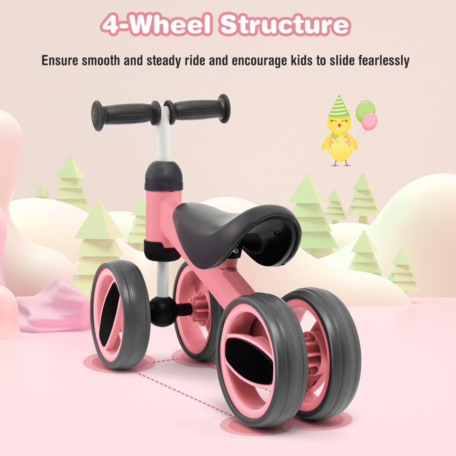 Baby/Toddler Balance Riding Toys w/ 4 Wheels childrensterritory