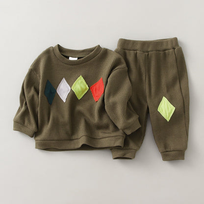 Baby/Toddler Boy 2pcs Cotton Sweater + Pants Sets childrensterritory