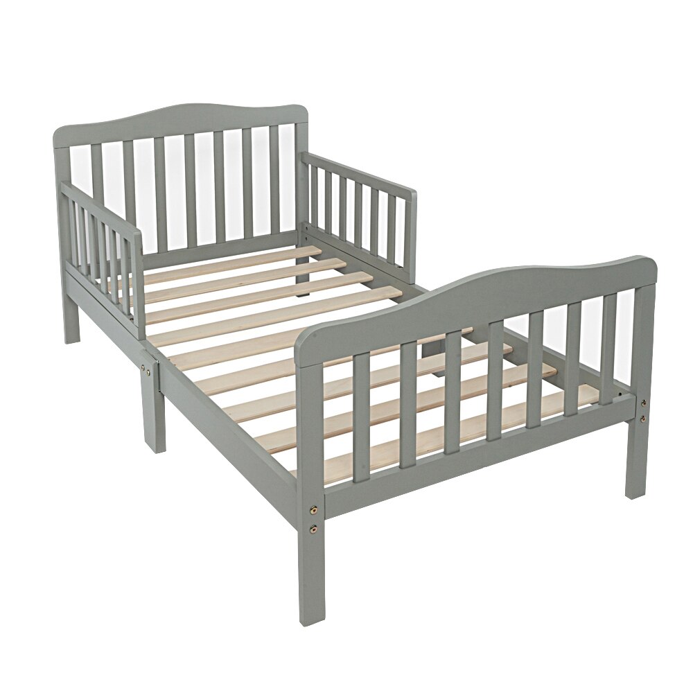 Baby/Toddler Wooden Bed with Safety Guardrails childrensterritory