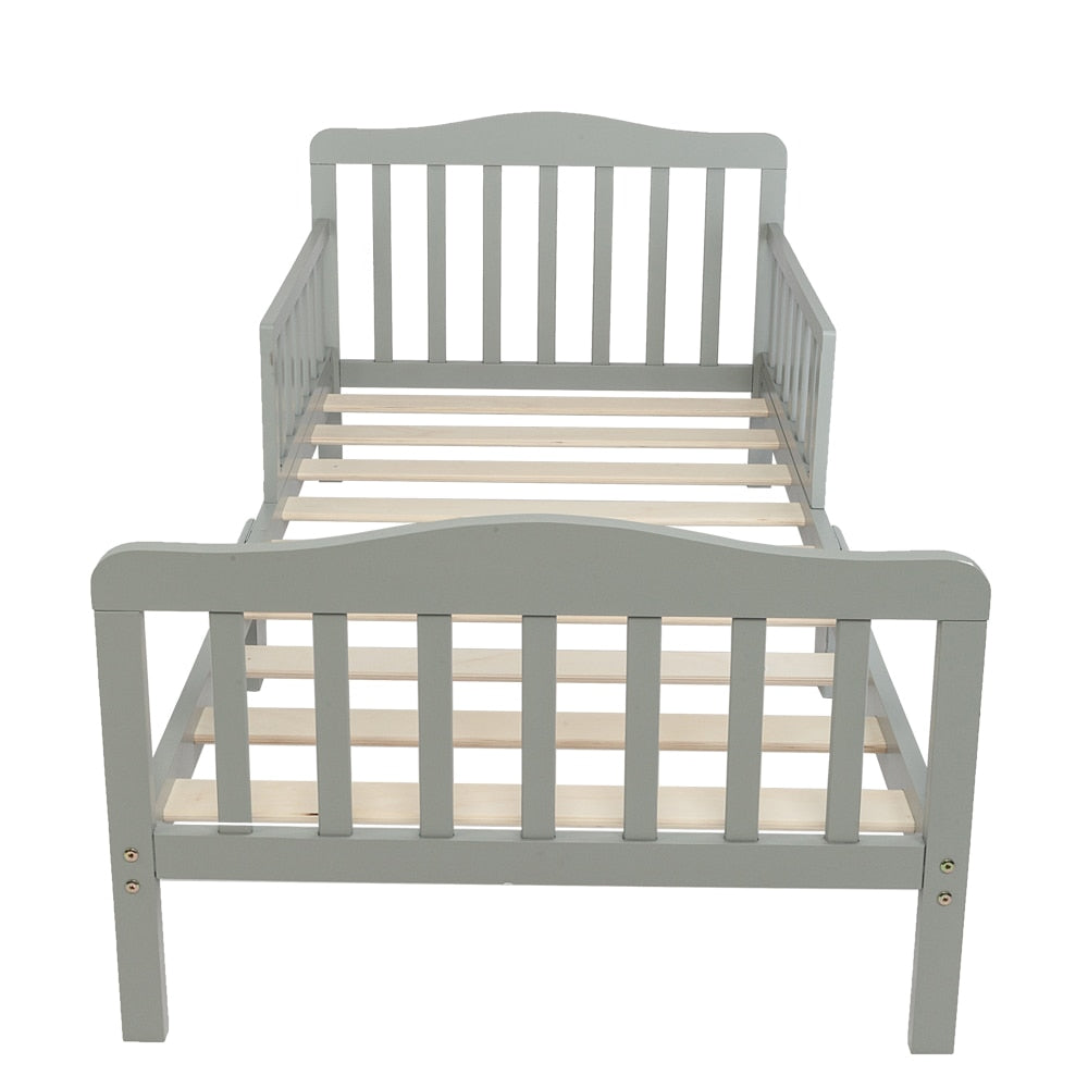 Baby/Toddler Wooden Bed with Safety Guardrails childrensterritory