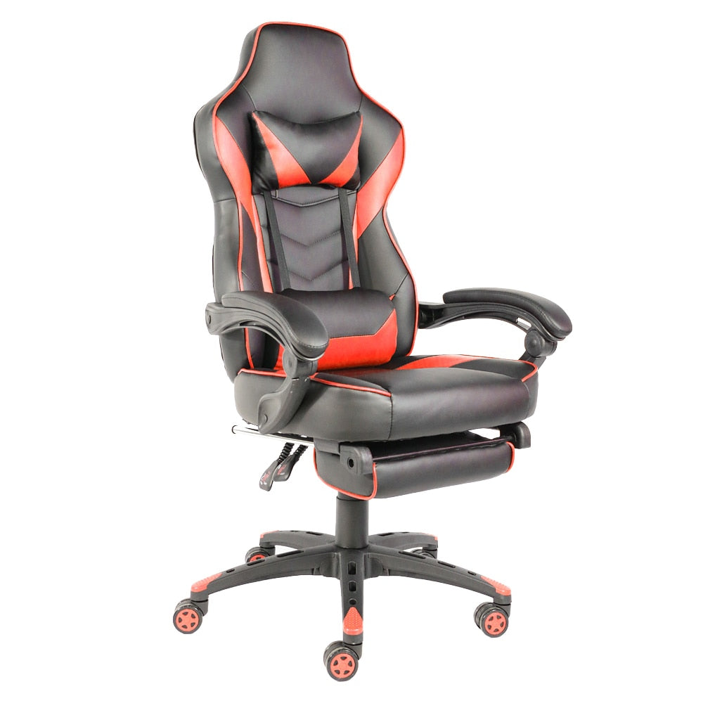 C-type Foldable Foot Racing/Gaming Chair with Footrest childrensterritory