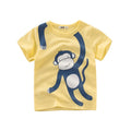 Cartoon Animal Print Kids Summer T-shirt/Tees for Girls/Boys childrensterritory
