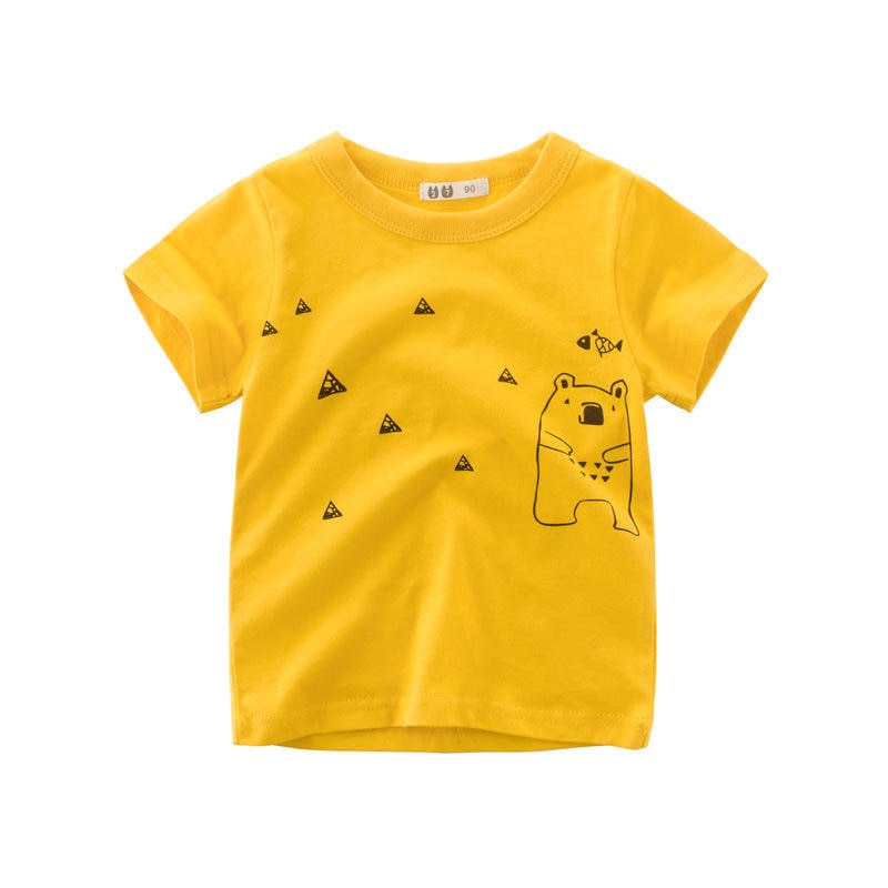 Cartoon Animal Print Kids Summer T-shirt/Tees for Girls/Boys childrensterritory