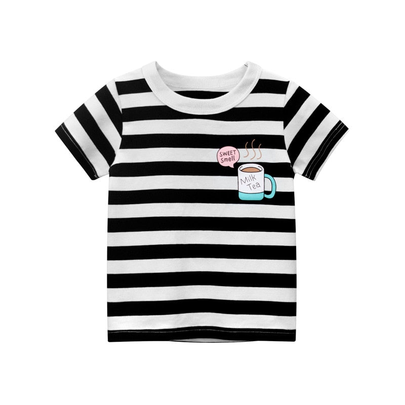 Cartoon Animal Print Kids Summer T-shirt/Tees for Girls/Boys childrensterritory