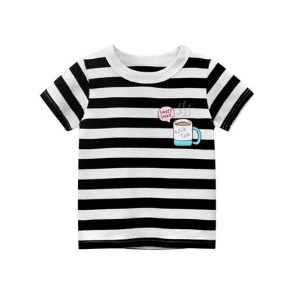 Cartoon Animal Print Kids Summer T-shirt/Tees for Girls/Boys childrensterritory