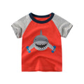 Cartoon Animal Print Kids Summer T-shirt/Tees for Girls/Boys childrensterritory