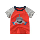 Cartoon Animal Print Kids Summer T-shirt/Tees for Girls/Boys childrensterritory