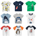 Cartoon Animal Print Kids Summer T-shirt/Tees for Girls/Boys childrensterritory