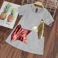 Casual Loose Sequins Design Summer Dress for Girls childrensterritory