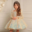 Charming Sequin Pleat Ball Gowns/Party Dress for Kids Girls childrensterritory