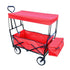 Collapsible Wagon Folding Cart W/Canopy For Outdoor childrensterritory