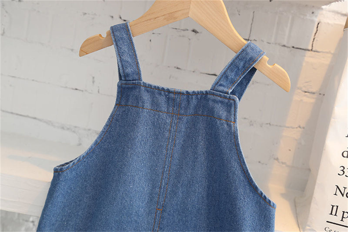 Cotton Top+ Denim Pants 2Pcs/sets For Toddler Girls childrensterritory