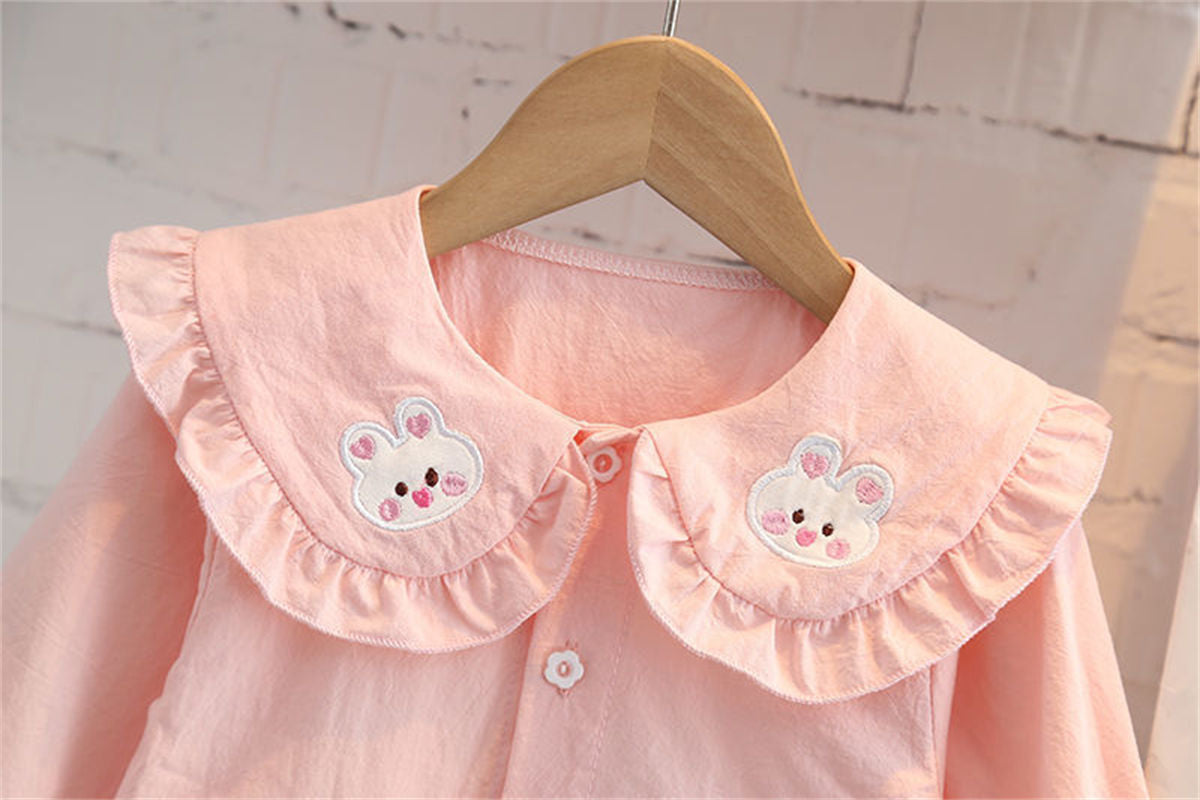 Cotton Top+ Denim Pants 2Pcs/sets For Toddler Girls childrensterritory