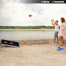 Foldable Bean Bag Cornhole Game Set w/ Carrying Bag childrensterritory