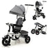 Folding Toddler Tricycle W/Reversible Seat & Canopy childrensterritory